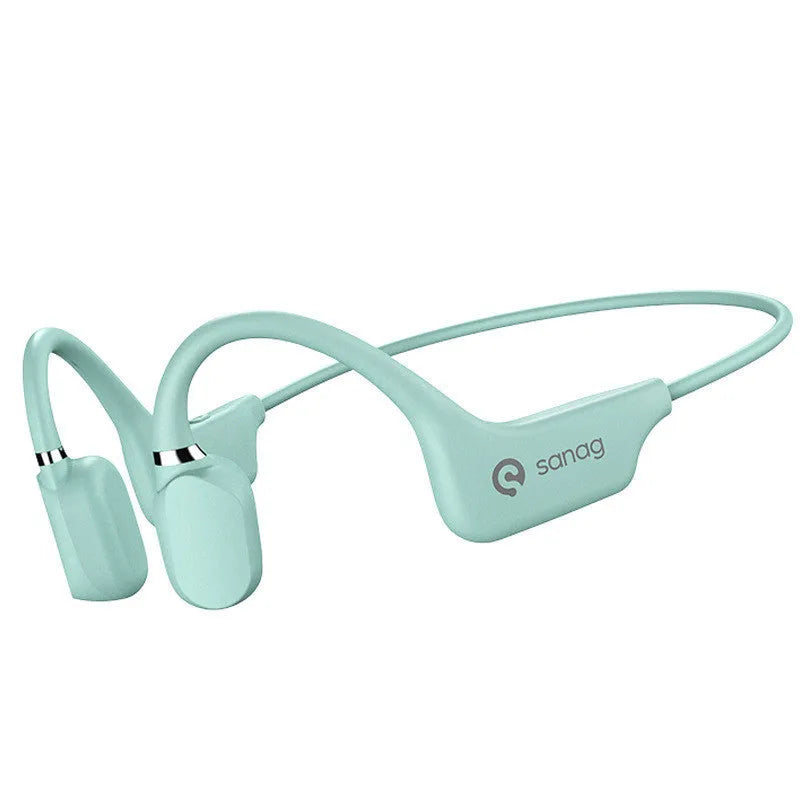Wireless bone conduction sports headphones with neckband design in multiple colour options