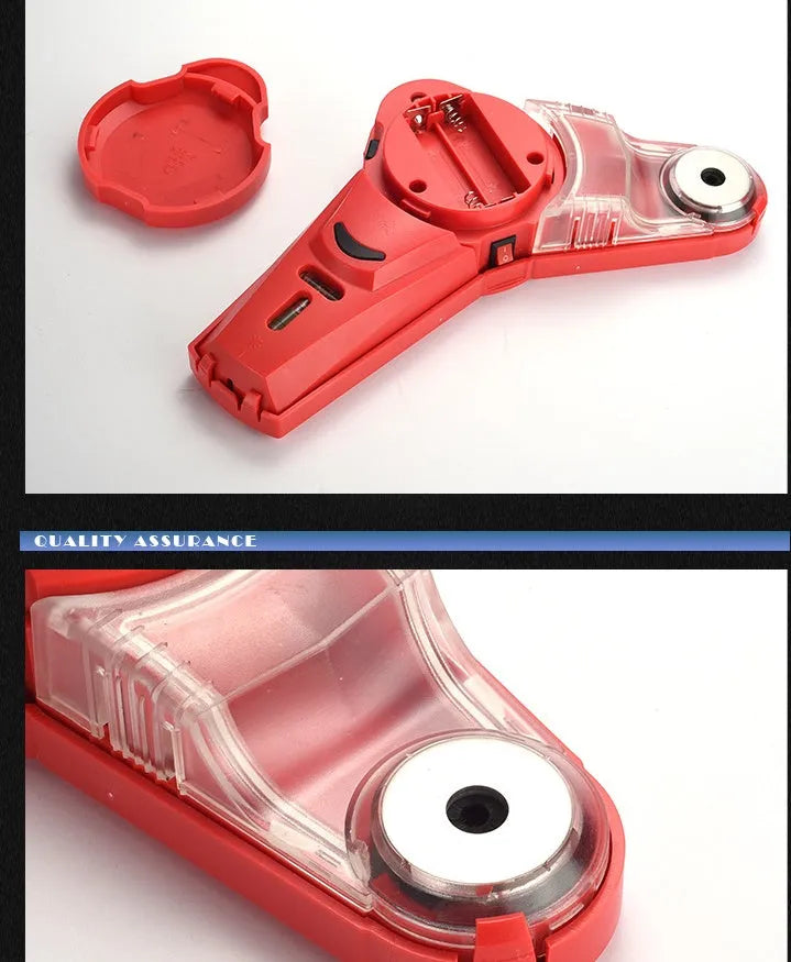 Red laser level tool for woodworking with positioning function and AA battery compartment