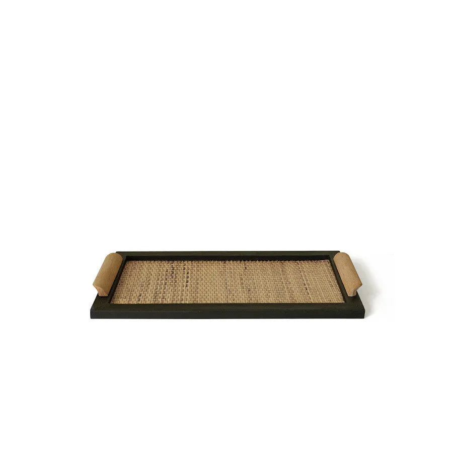 Pine wood compartment dining tray with divided sections in large and small size options