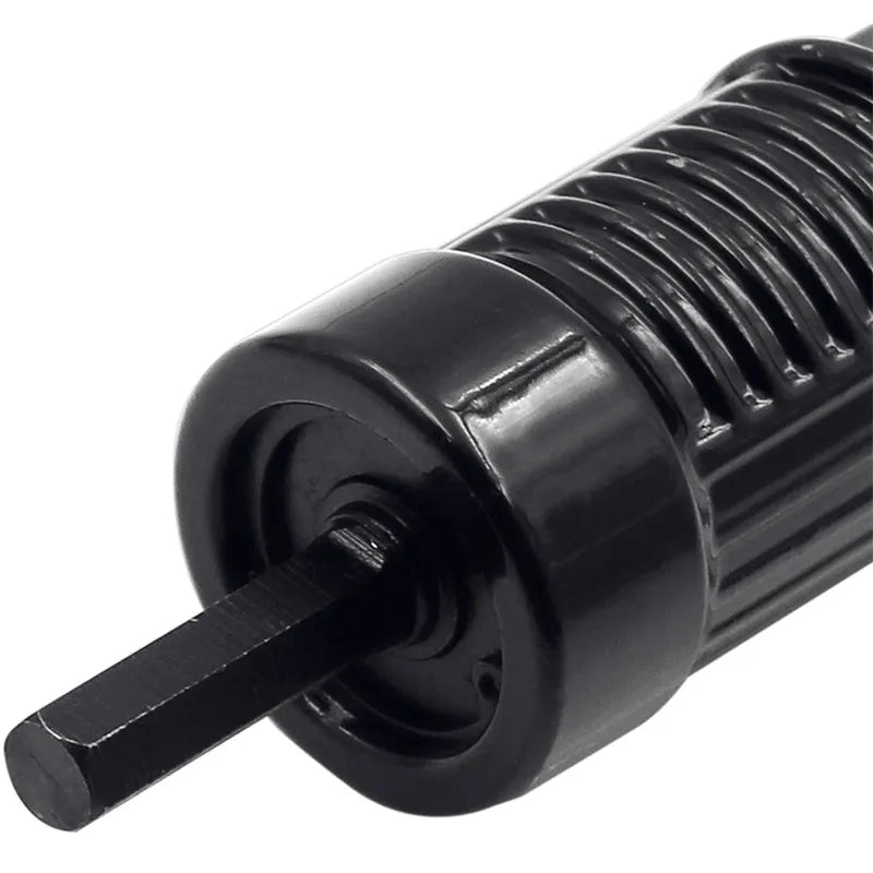 Black metal electric drill rivet gun attachment with 173mm length for aluminium and automotive applications