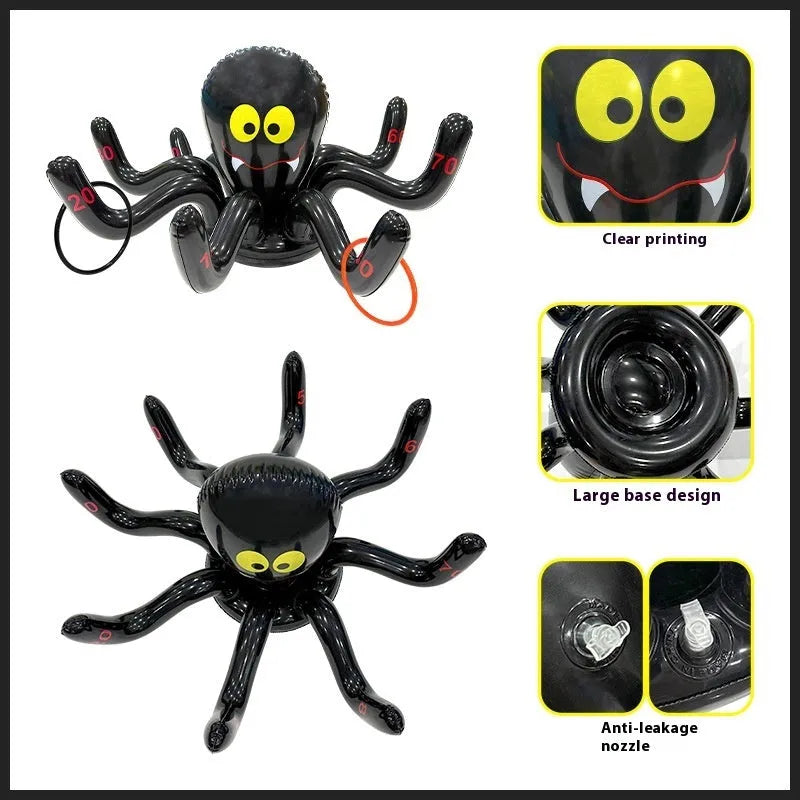 Ghost Festival inflatable octopus ferrule throwing toy in various character styles for teenagers.