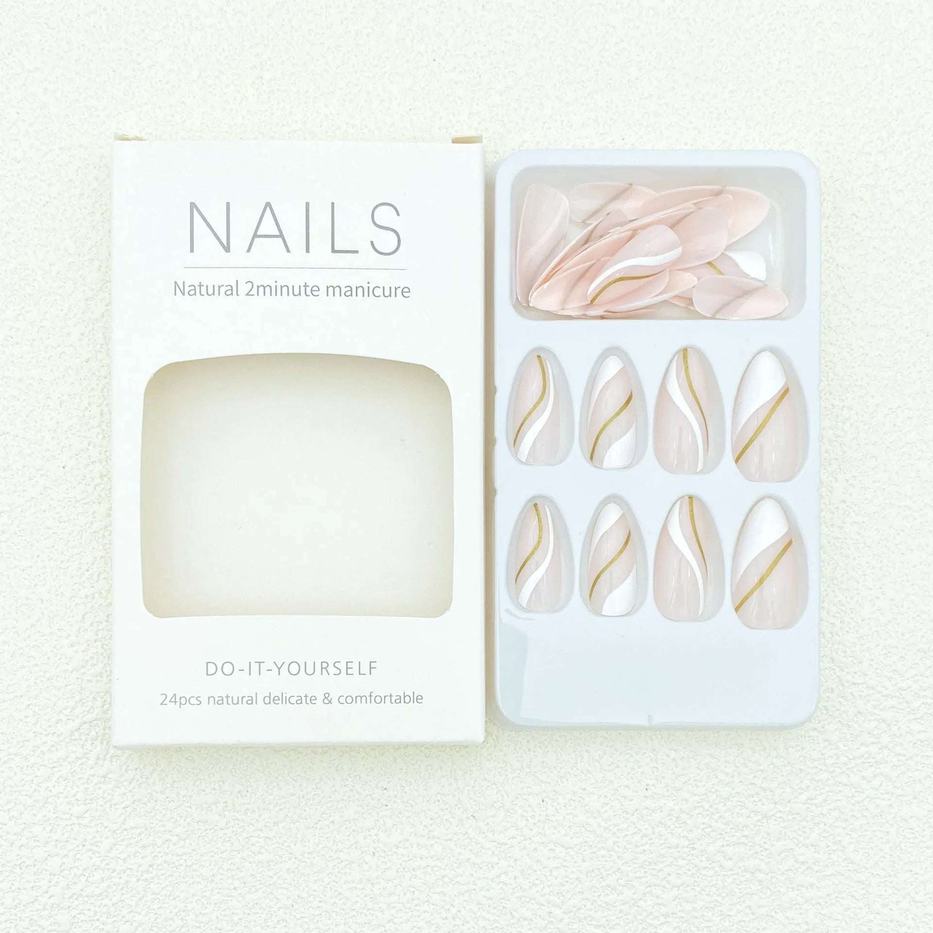 Plaid pattern plastic nail stickers in JF0518 jelly glue colour with medium drop shape wearable armour designs
