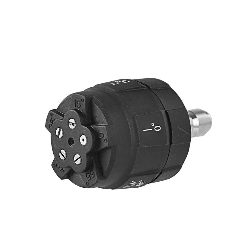 Five-pattern high pressure water gun nozzle made from white engineering plastic