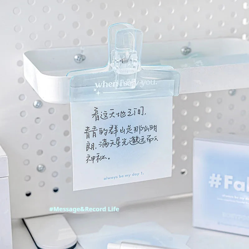 70x70mm gradient parchment multifunctional notepad showing blush, green, purple, and blue colour options