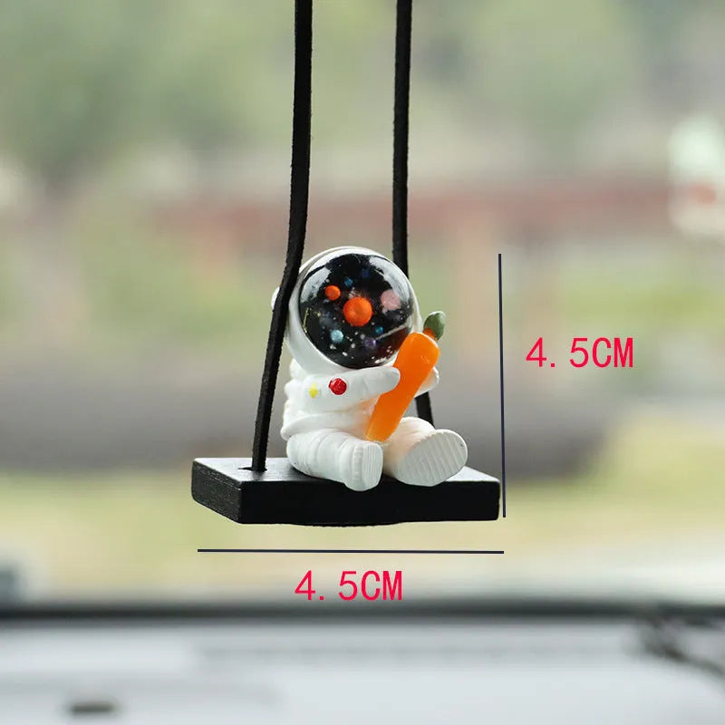 Resin cartoon astronaut car pendant with five different astronaut design variants