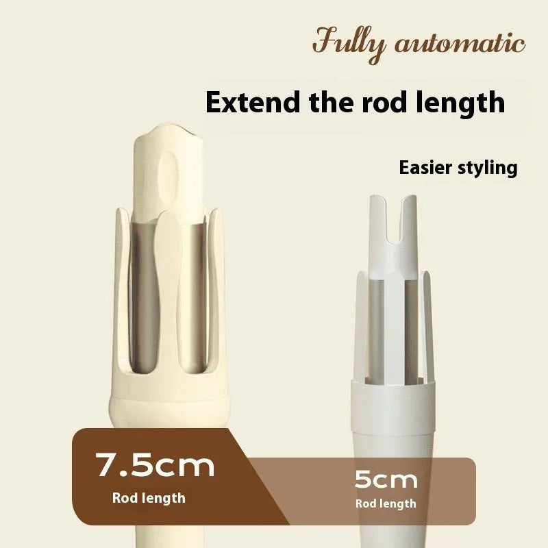 Automatic hair curler with 32mm barrel in white and Chigo colour options