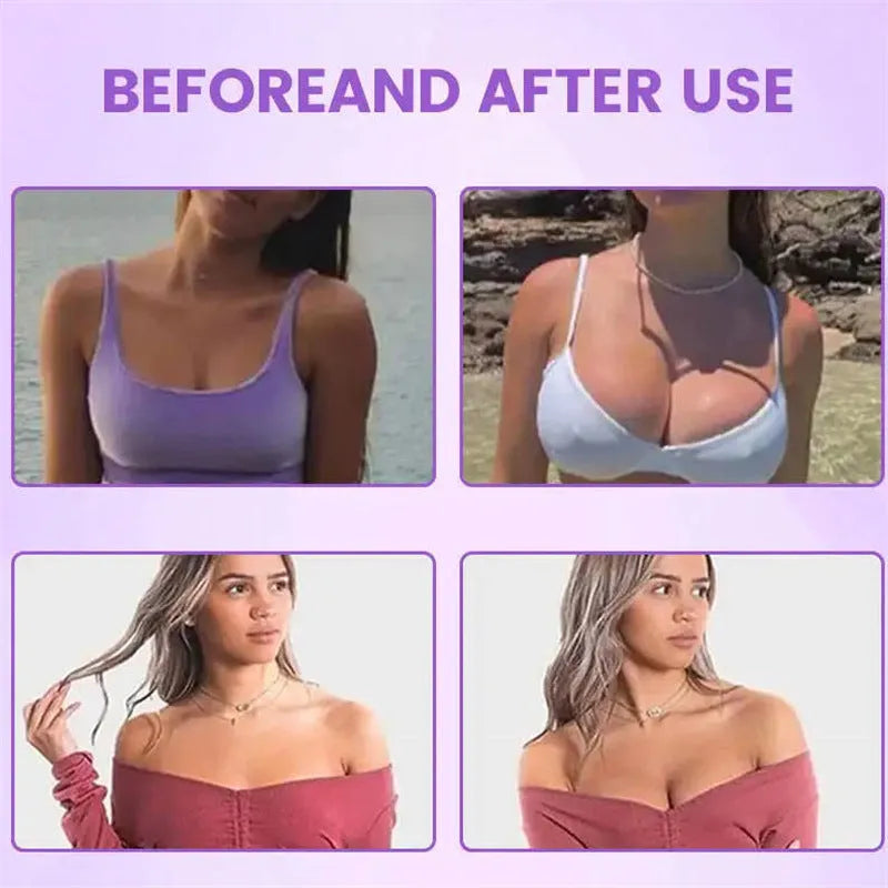 Reusable silicone gel breast enhancement mask chest patch for body tightening and firming