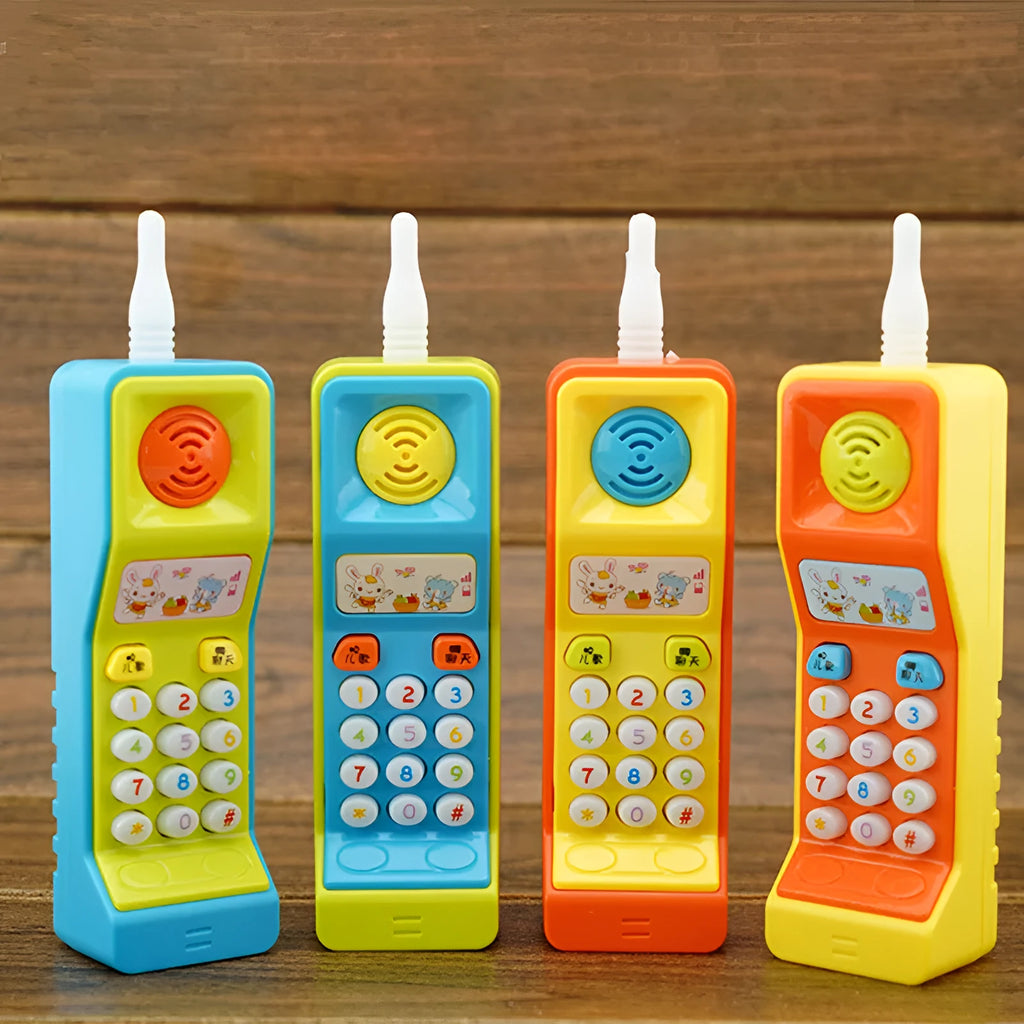 Children's battery-operated sound and light educational toy with cartoon animal music functions