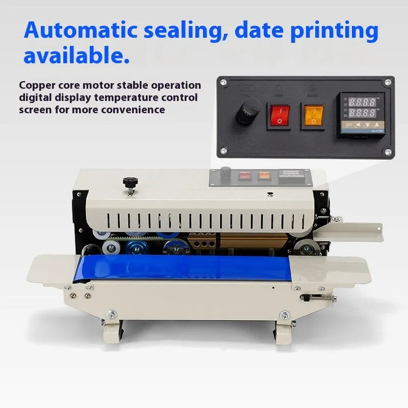 Handheld L1 steel seal sealing machine with integrated date printing feature