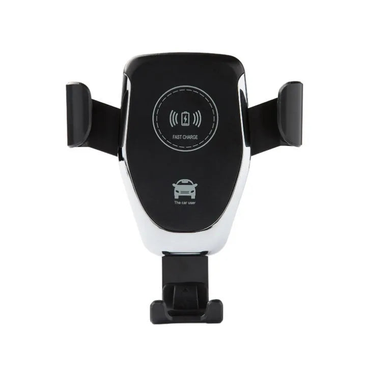 Car wireless charger mount for iPhone with automatic gravity clamp and 18W fast charging
