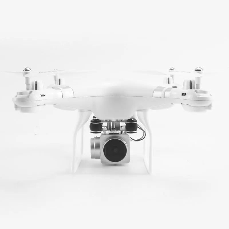 Black HD aerial photography drone with alloy construction and remote control handle