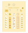 Pack of PVC plastic index stickers in various colours and styles, sized 15mm by 50mm for page marking.
