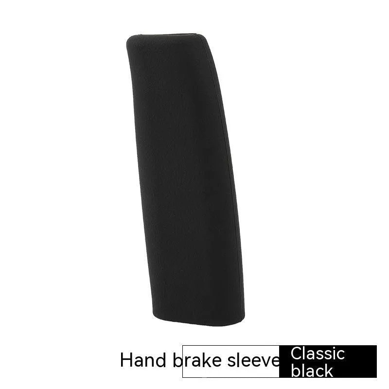Universal silicone handbrake sleeve in five colour options showing 12cm length for vehicle interior