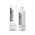 100ml bottle of spearmint oil pulling mouthwash rinse with clove and peppermint oil.