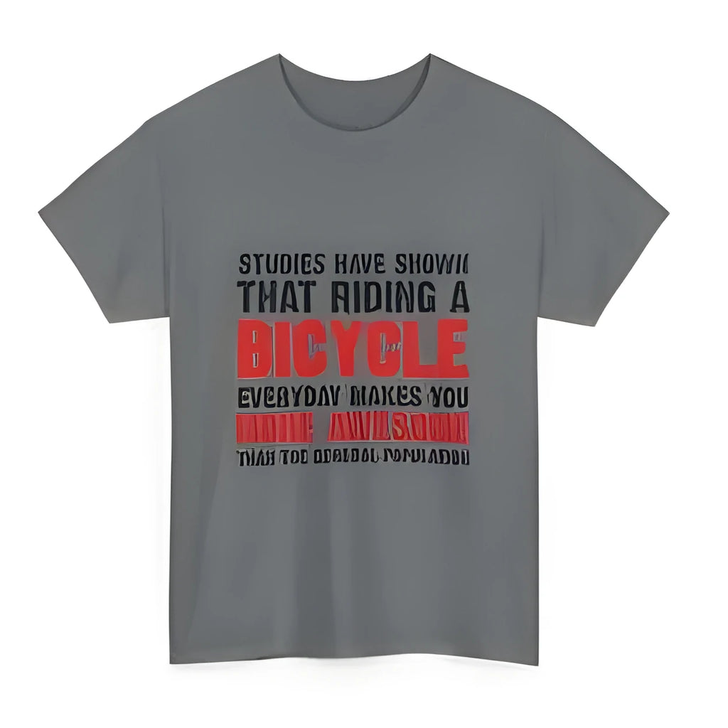 Grey women's cotton T-shirt with graphic print pattern, short sleeve pullover style