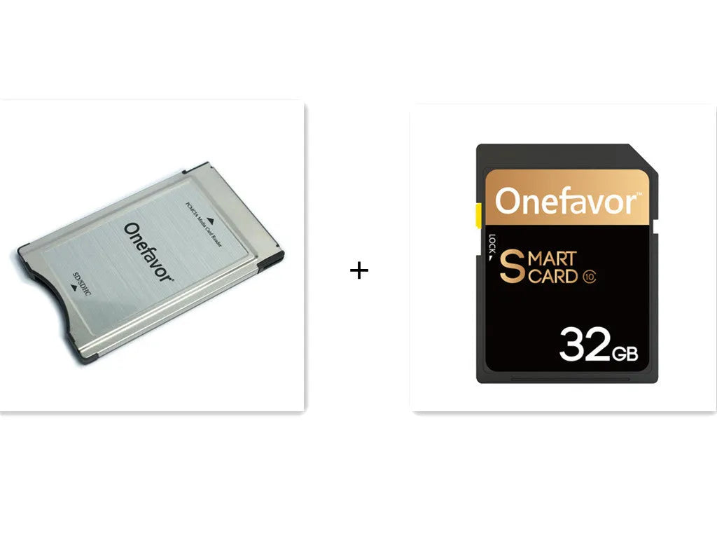 SD to PCMCIA adapter card with 32GB SDHC memory for Mercedes-Benz vehicles