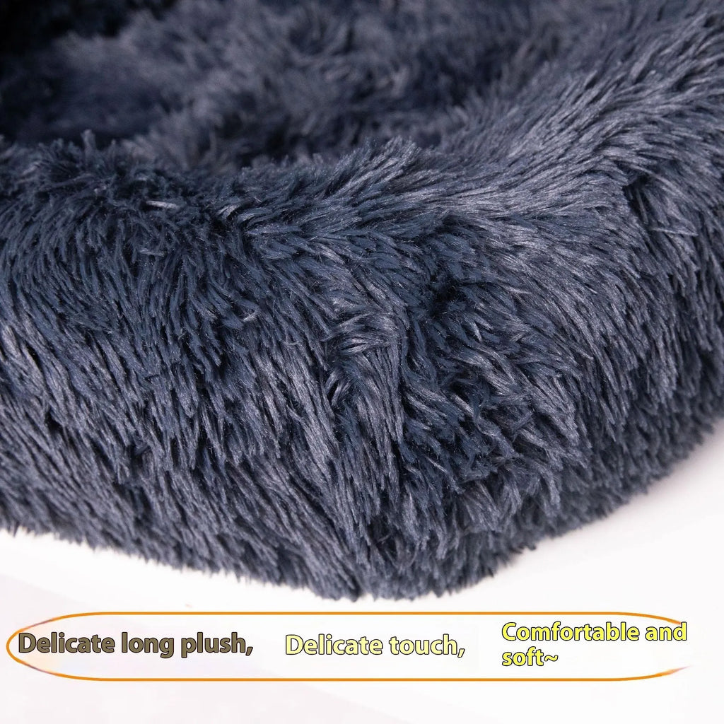 Beige thermal-thickened cloth pet mat placed on a car seat.