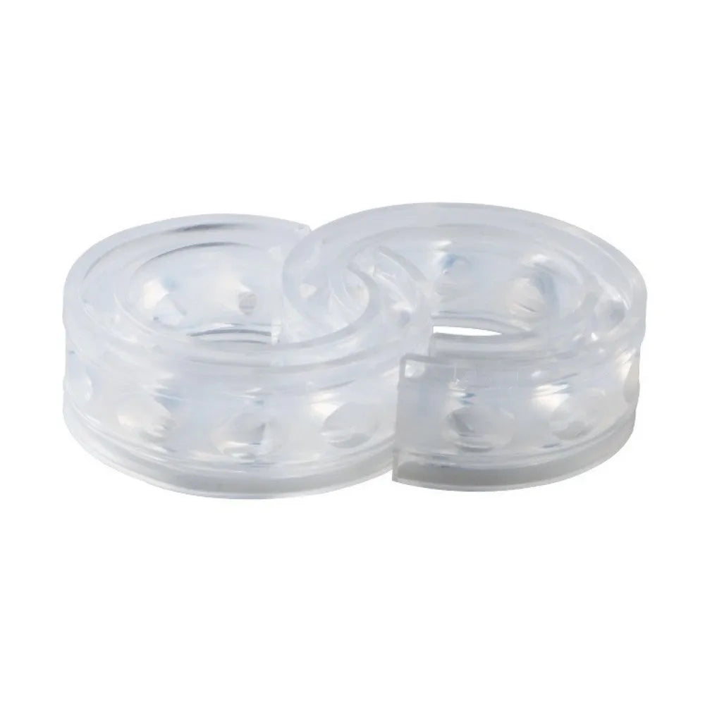 Transparent rubber car spring shock absorber buffer pair for suspension damping modification