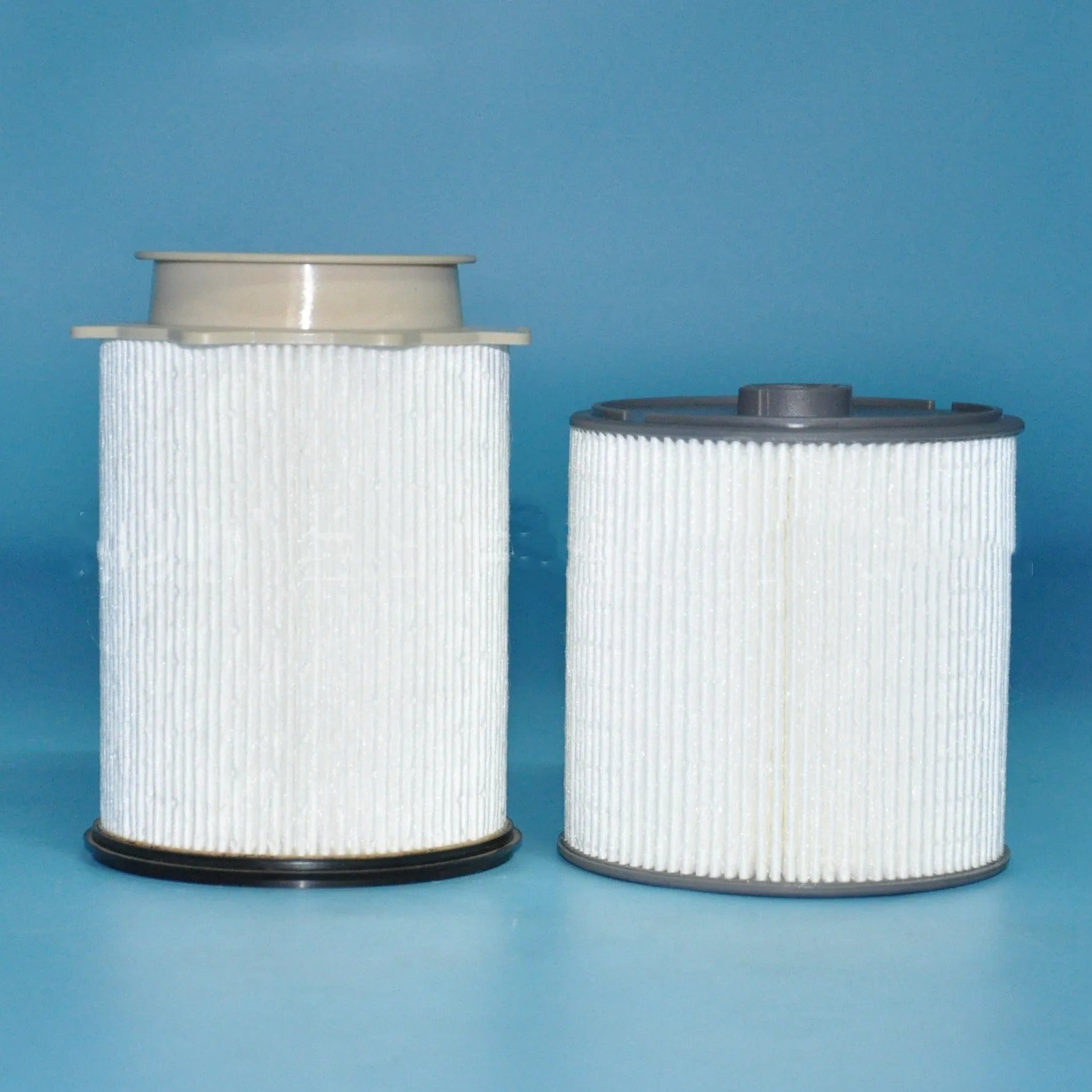 RAM diesel truck fuel filter and water separator replacement kit in white with nitrile rubber seal.
