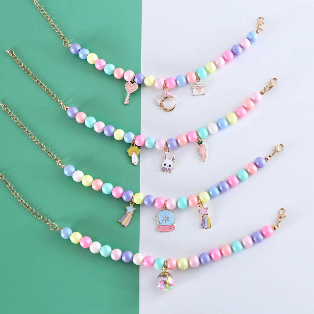 Adjustable pet headdress collar set in macaron colours with three sizing options