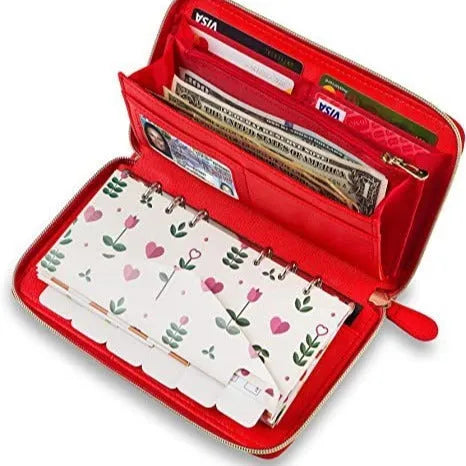 PU anti-theft card holder in seven colour options with nylon lining