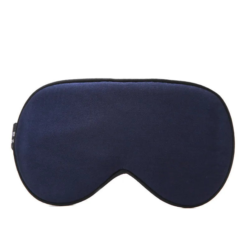 Double-sided mulberry silk eye mask with embroidered design in multiple colour options