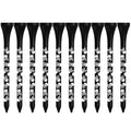 Black skull print bamboo golf dowel pins in 70mm and 83mm length options
