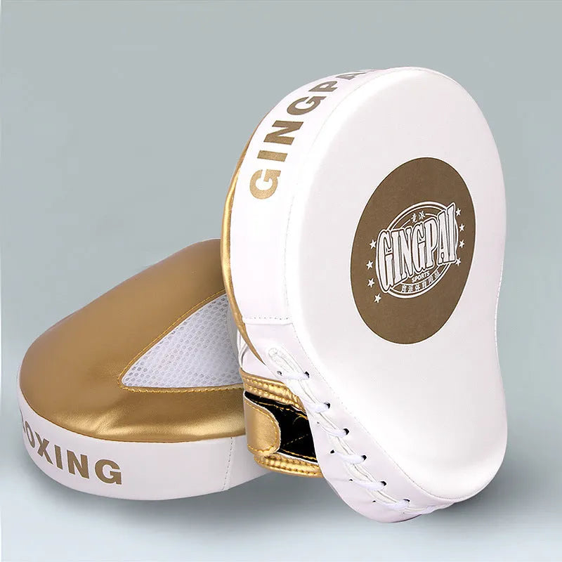 Vertical PU leather baffle target for boxer and sanda training in gold colour