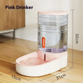 3.8 litre automatic pet water fountain feeder for cats and dogs in blue grey pink green colours
