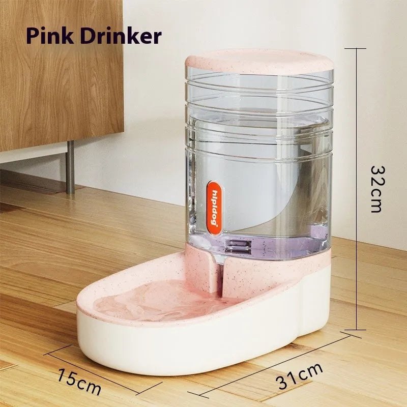 3.8 litre automatic pet water fountain feeder for cats and dogs in blue grey pink green colours