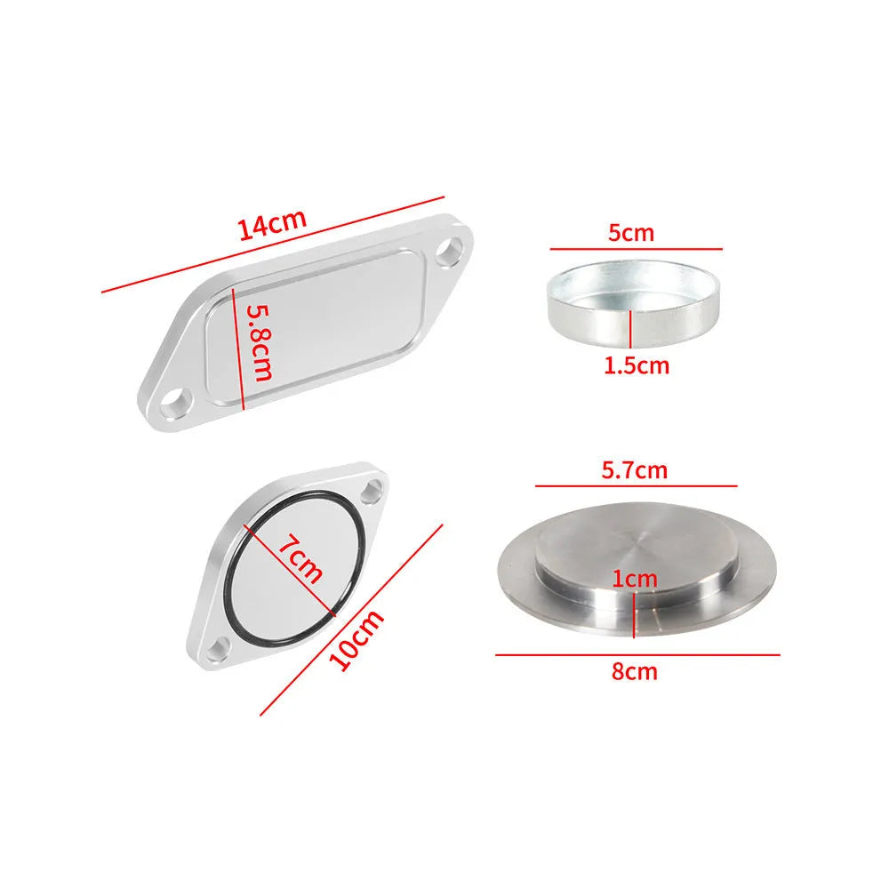 Silver aluminium alloy valve cover for automotive engine applications