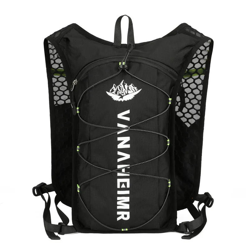 Ultra-light cross-country outdoor backpack in streamer orange colour with an air pillow belt.