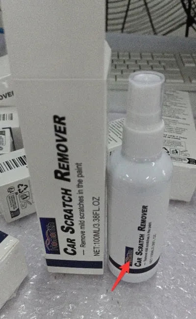 Car scratch repair spray can in 100ml, 50ml and 30ml sizes for paint surface renovation.