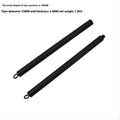 Two-segment push and pull fitness rod with integrated rope for resistance training