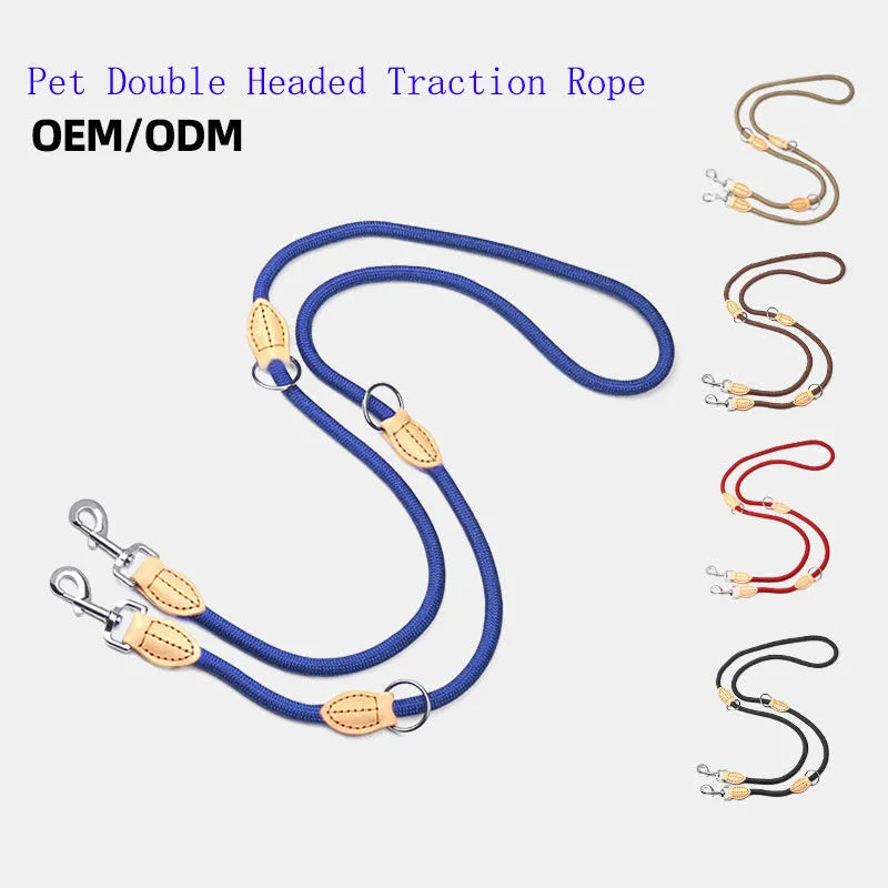 Specialised blast race training dog leash with automatic tightening nylon collar in multiple colour options