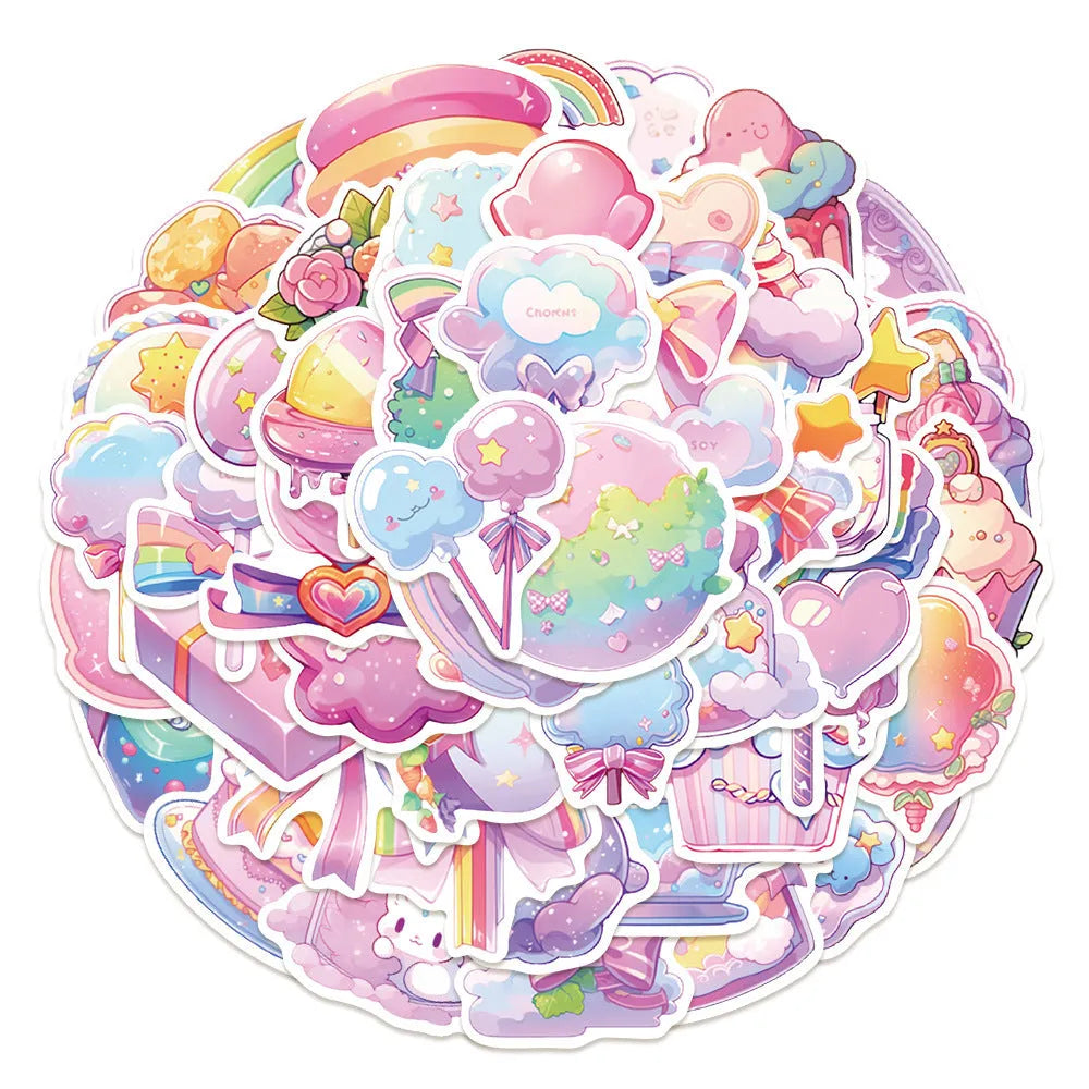 Fresh candy small object waterproof decorative stickers for bullet journals measuring 4-7cm