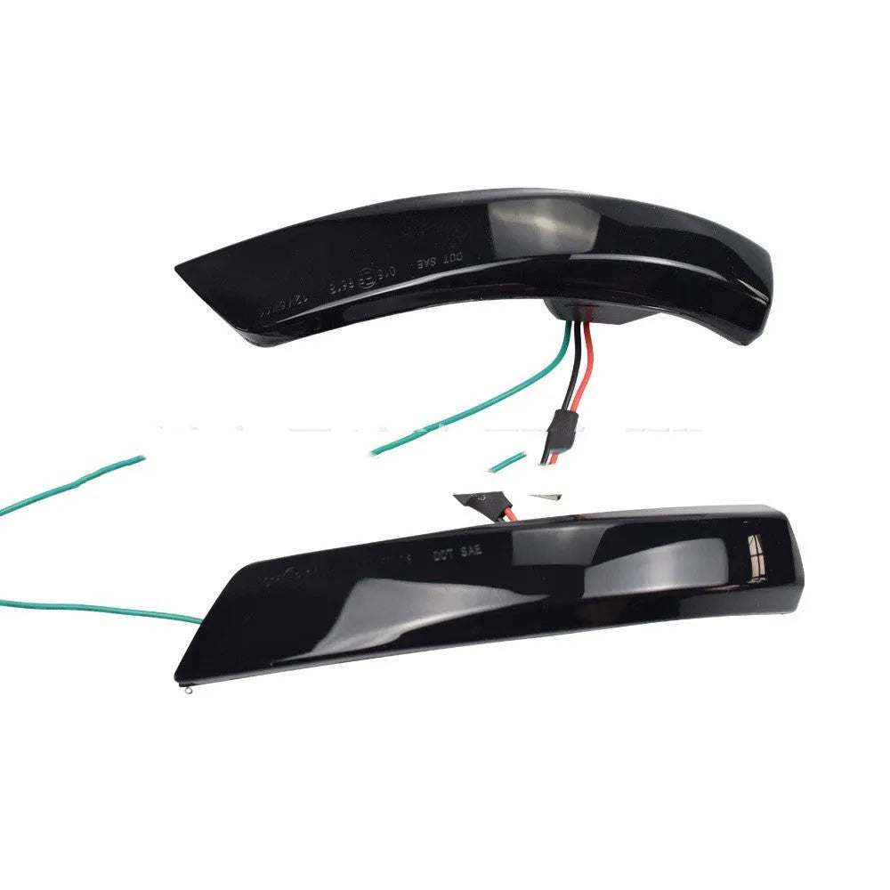 Ford Focus Mondeo rearview mirror waterfall light with blue and yellow two-tone illumination for 2008-2018 models