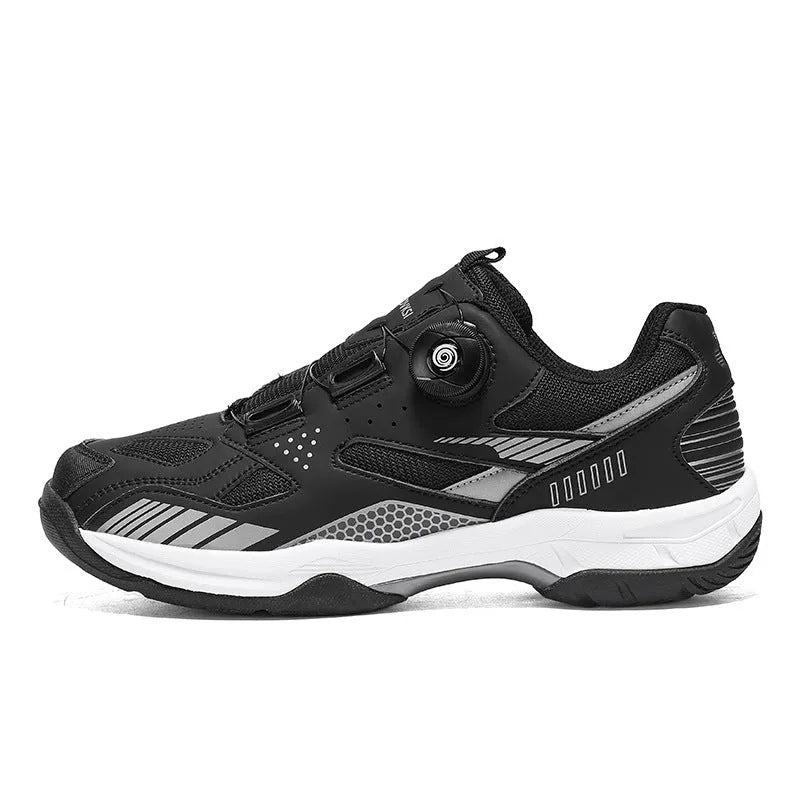 A pair of casual unisex sneakers with a round toe and flat heel, shown in a choice of colours.