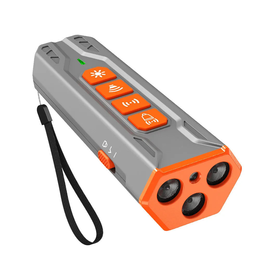 Creative Home Lighting three head ultrasonic dog trainer with remote control in black and orange colour
