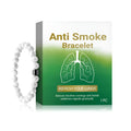 Women's smoke prevention bracelet with synthetic turquoise bead on elastic band