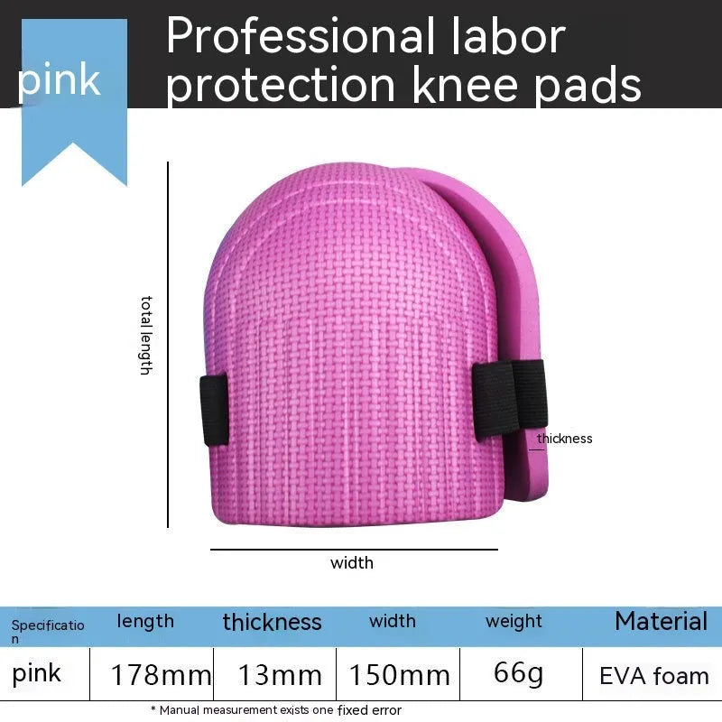 Pair of EVA foam work kneepads with 11mm thickness for auto repair and construction