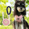 Polyester pet vest and hand-holding rope set available in four colours and sizes