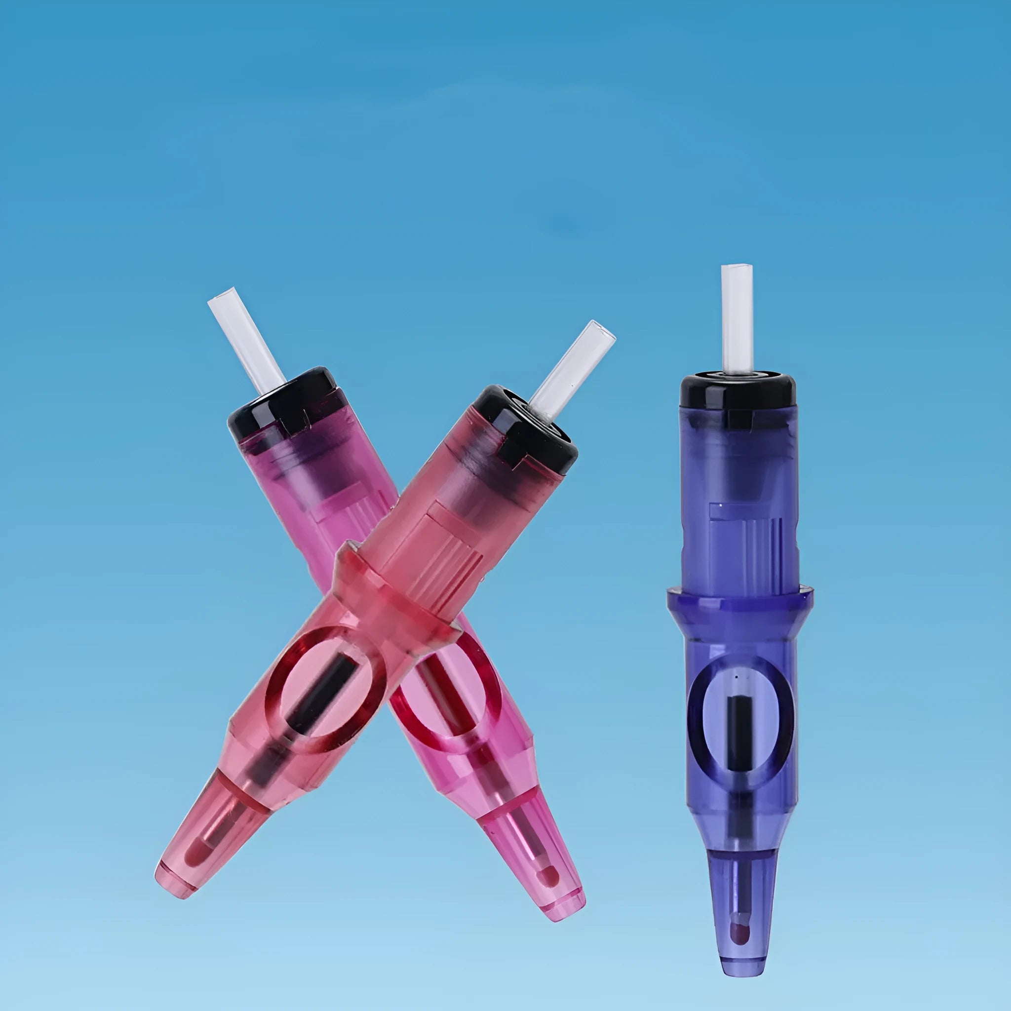 Tattoo integrated needle drawing line point tattoo colour ballpoint pen tool in a choice of colours.