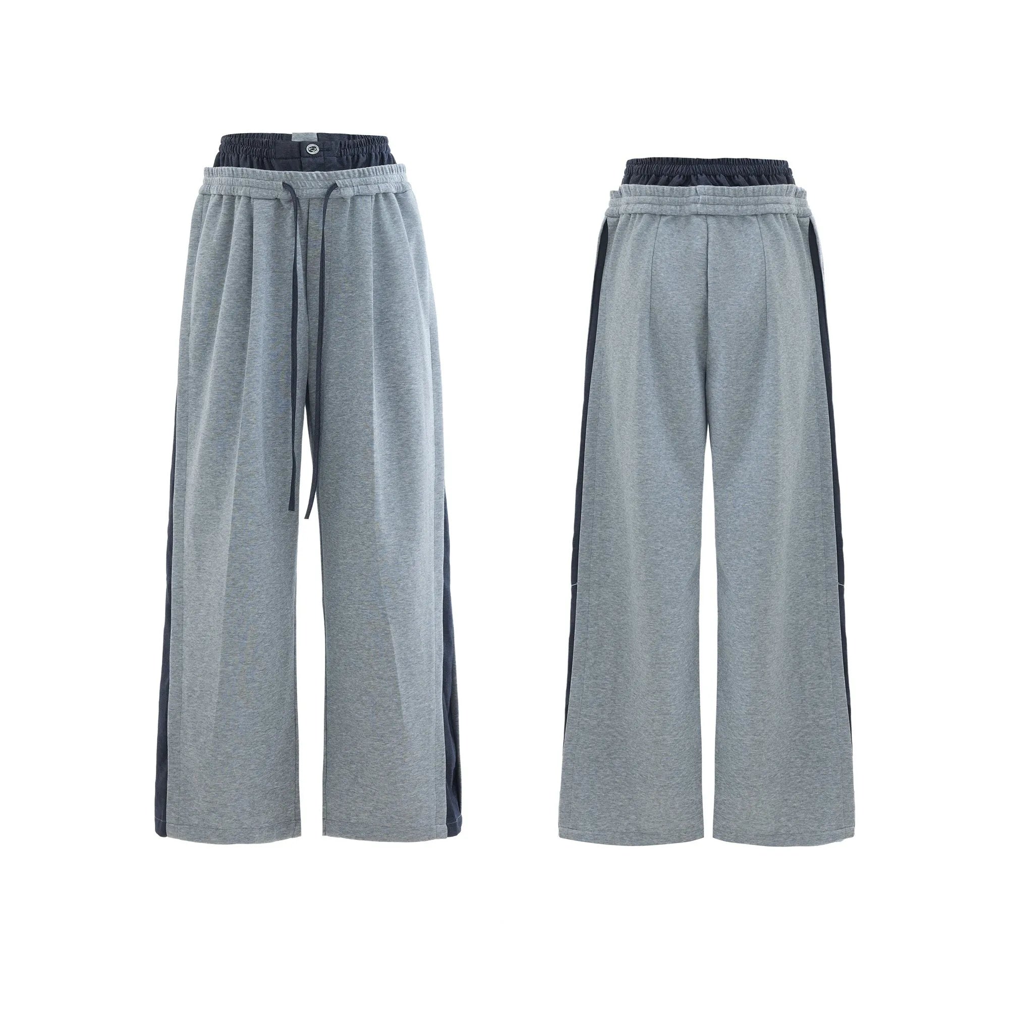 Men's hooded polyester sports leisure suit with three-dimensional stitching short sleeve jacket and matching trousers