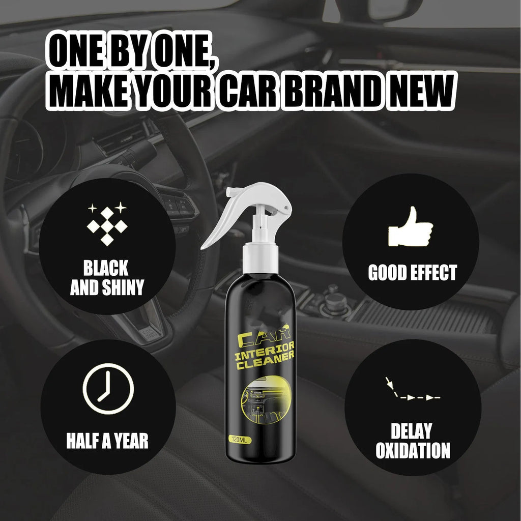 120ml car interior maintenance agent bottle for leather and plastic dashboard cleaning