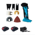 Rechargeable brushless lithium battery trimming machine with metal construction and dual charging system
