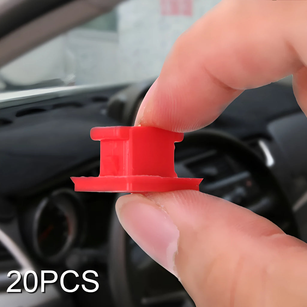 Pack of black plastic BMW interior door trim panel replacement snap clips.