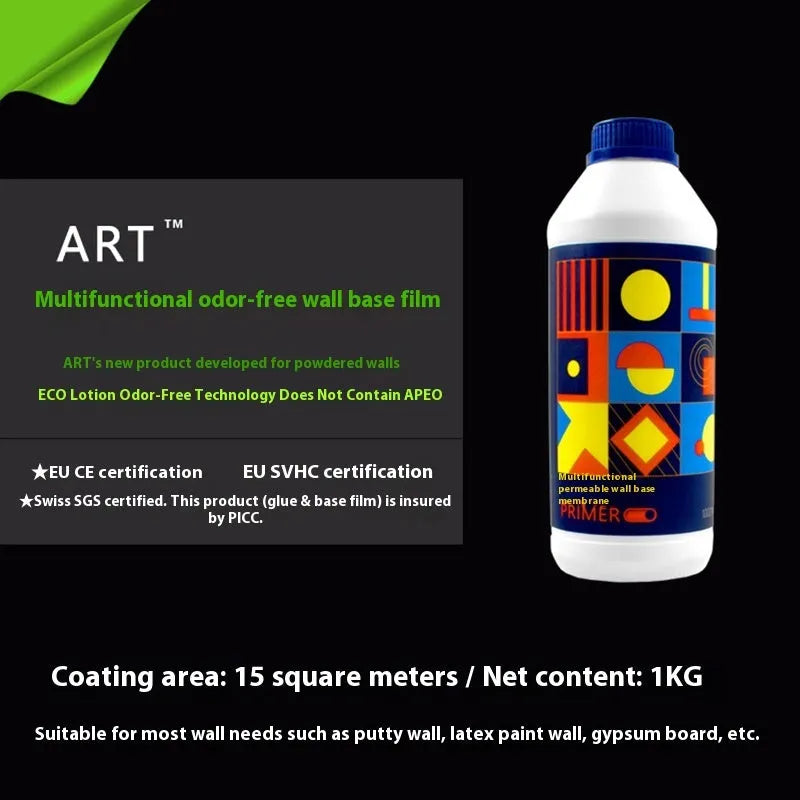 Three rolls of glutinous rice wallpaper glue adhesive labelled Glue E, formaldehyde-free and environmental protection