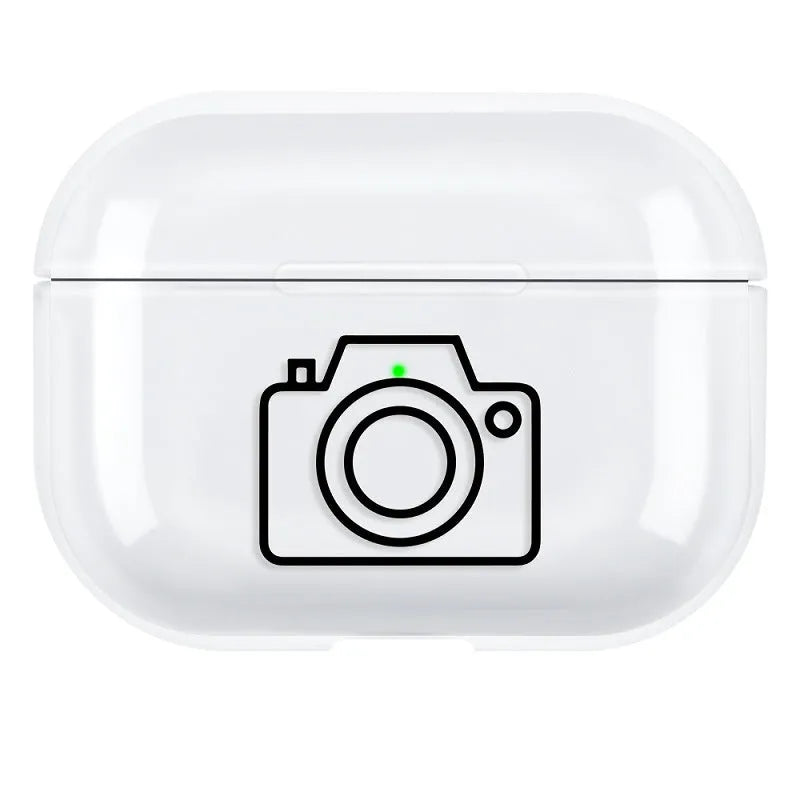 Transparent PC protective case for Apple AirPods Pro3 wireless earbuds