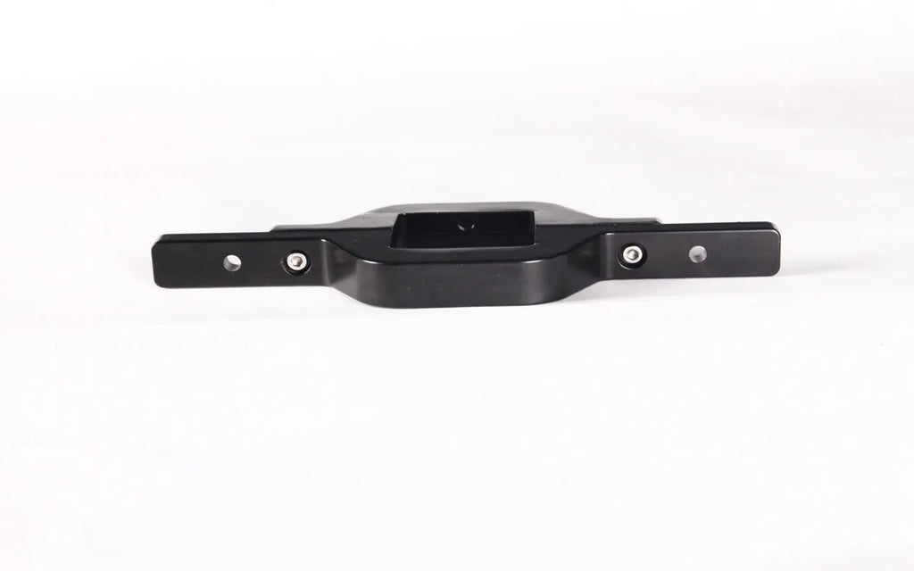 Black metal bracket for mounting trailer hook lamp holder on off-road vehicle
